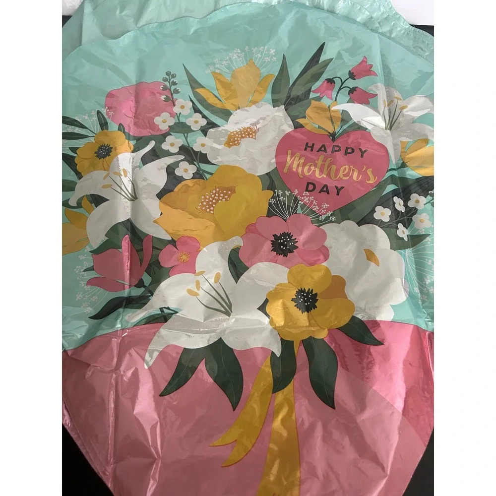 Mylar Foil Balloon Mother's Day Bulk Lot Bouquet Heart Kaleidoscope 5 Pack